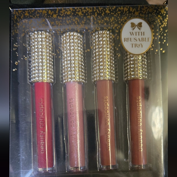 Beauty Concepts full size NEW 4pc lip collection reusable tray - Picture 2 of 6